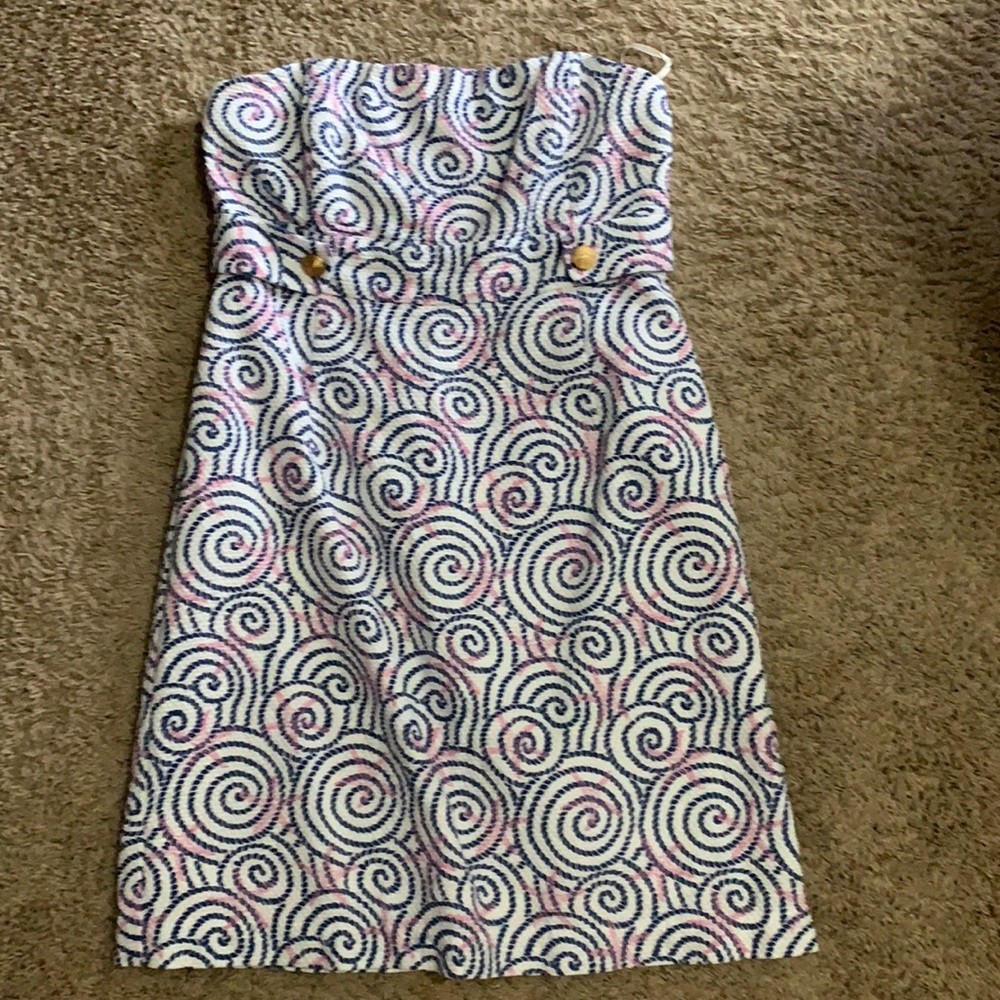 Vineyard vines strapless cocktail dress